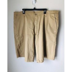NWOT Wrangler Mens Beige Khaki Chino Shorts